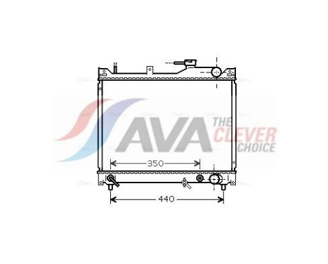 Radiator, engine cooling SZ2101 Ava Quality Cooling