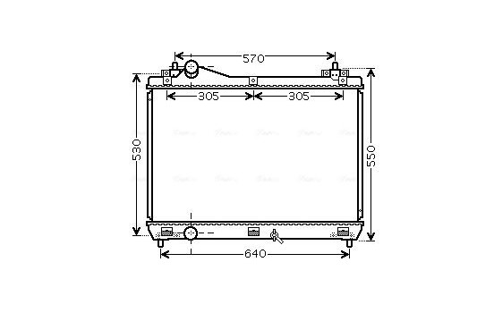 Radiator, engine cooling SZ2104 Ava Quality Cooling