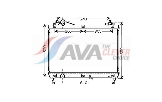 Radiator, engine cooling SZ2104 Ava Quality Cooling