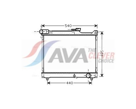 Radiator, engine cooling SZ2106 Ava Quality Cooling