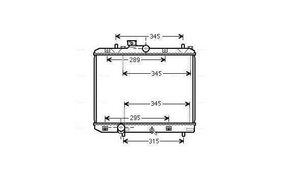 Radiator, engine cooling SZ2111 Ava Quality Cooling