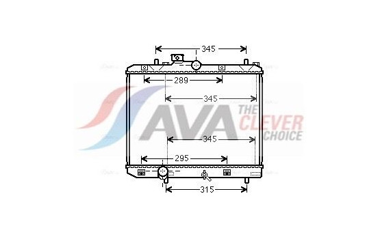 Radiator, engine cooling SZ2111 Ava Quality Cooling