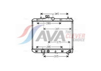 Radiator, engine cooling SZ2112 Ava Quality Cooling