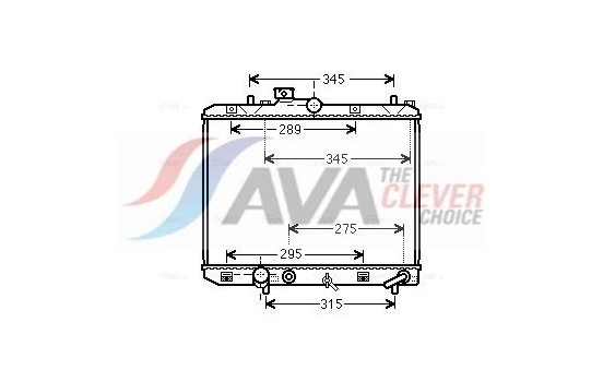 Radiator, engine cooling SZ2112 Ava Quality Cooling