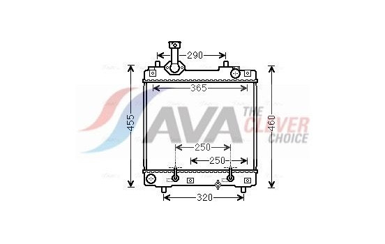 Radiator, engine cooling SZ2114 Ava Quality Cooling
