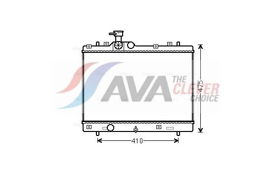 Radiator, engine cooling SZ2137 Ava Quality Cooling