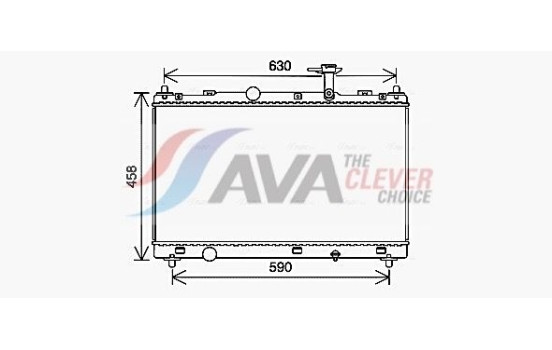 Radiator, engine cooling SZ2147 Ava Quality Cooling