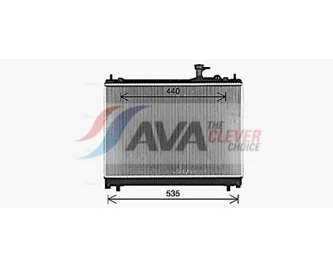 Radiator, engine cooling SZ2161 Ava Quality Cooling