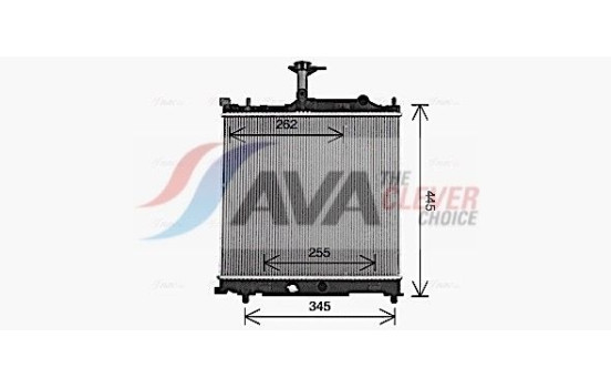 Radiator, engine cooling SZ2162 Ava Quality Cooling, Image 2