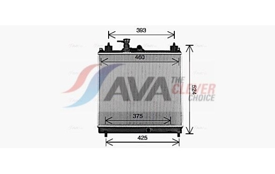 Radiator, engine cooling SZ2163 Ava Quality Cooling, Image 2