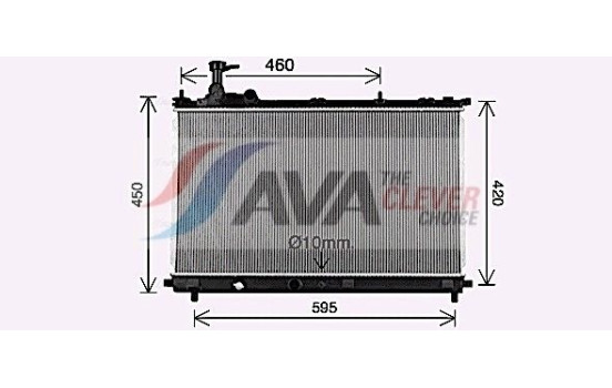 Radiator, engine cooling SZ2167 Ava Quality Cooling