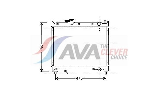 Radiator, engine cooling SZA2015 Ava Quality Cooling