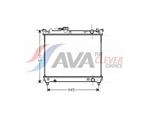 Radiator, engine cooling SZA2024 Ava Quality Cooling