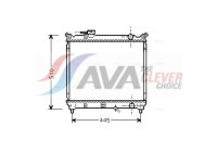 Radiator, engine cooling SZA2033 Ava Quality Cooling