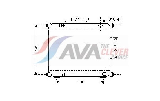 Radiator, engine cooling SZA2039 Ava Quality Cooling