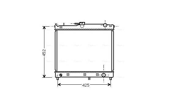 Radiator, engine cooling SZA2055 Ava Quality Cooling