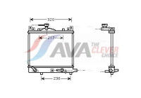 Radiator, engine cooling SZA2058 Ava Quality Cooling
