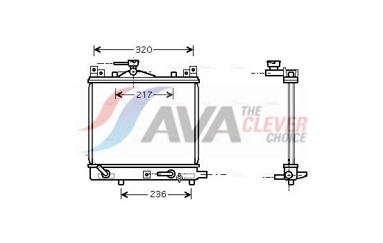 Radiator, engine cooling SZA2058 Ava Quality Cooling