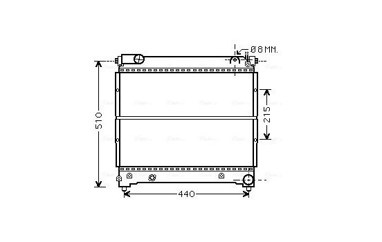 Radiator, engine cooling SZA2074 Ava Quality Cooling