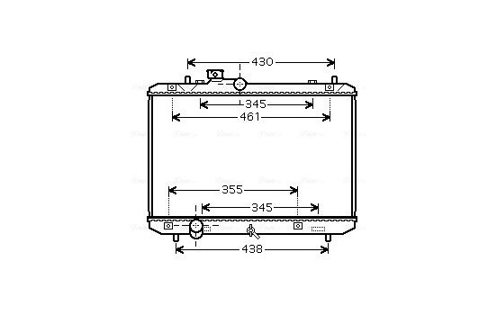 Radiator, engine cooling SZA2083 Ava Quality Cooling