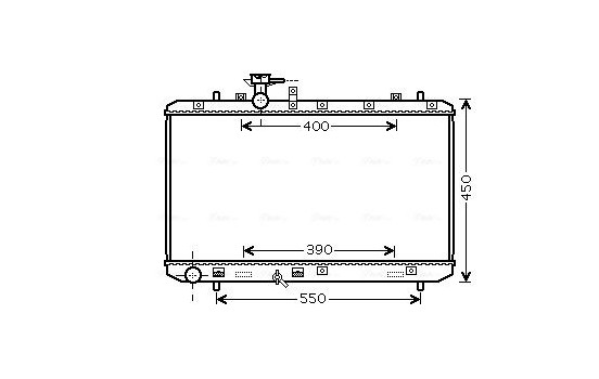 Radiator, engine cooling SZA2084 Ava Quality Cooling