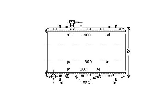 Radiator, engine cooling SZA2085 Ava Quality Cooling