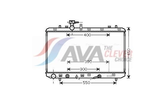 Radiator, engine cooling SZA2085 Ava Quality Cooling