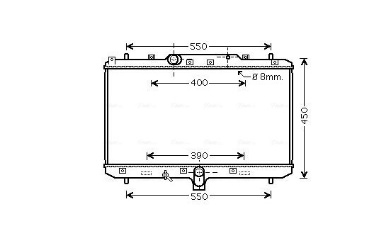 Radiator, engine cooling SZA2086 Ava Quality Cooling