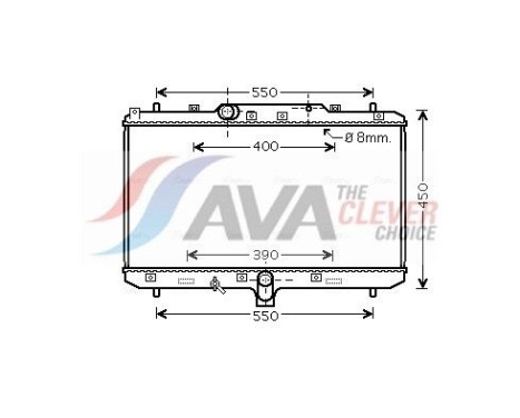 Radiator, engine cooling SZA2086 Ava Quality Cooling