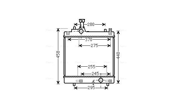 Radiator, engine cooling SZA2113 Ava Quality Cooling