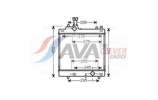 Radiator, engine cooling SZA2113 Ava Quality Cooling
