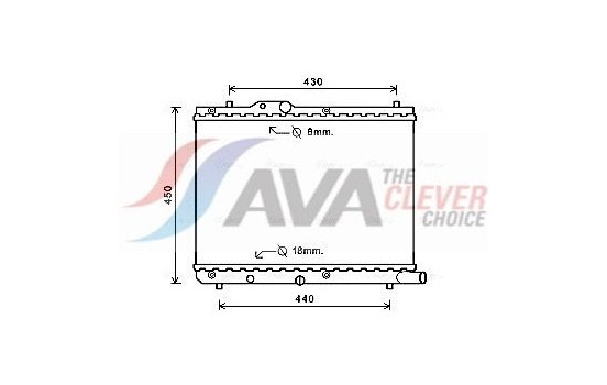 Radiator, engine cooling SZA2122 Ava Quality Cooling