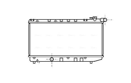 Radiator, engine cooling TO2124 Ava Quality Cooling