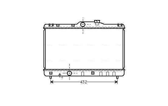 Radiator, engine cooling TO2140 Ava Quality Cooling