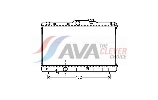 Radiator, engine cooling TO2140 Ava Quality Cooling