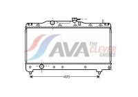 Radiator, engine cooling TO2141 Ava Quality Cooling
