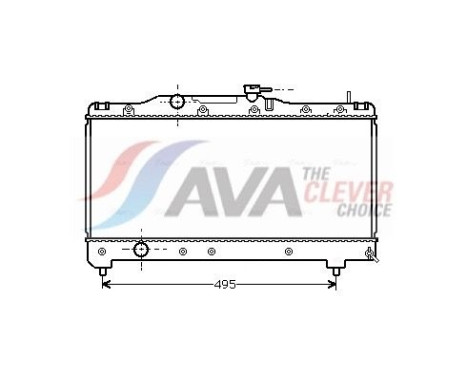 Radiator, engine cooling TO2141 Ava Quality Cooling