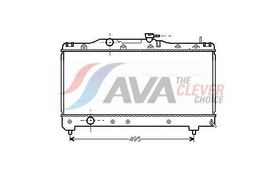 Radiator, engine cooling TO2141 Ava Quality Cooling