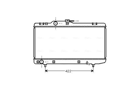 Radiator, engine cooling TO2150 Ava Quality Cooling