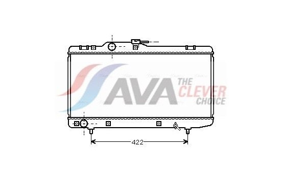 Radiator, engine cooling TO2150 Ava Quality Cooling