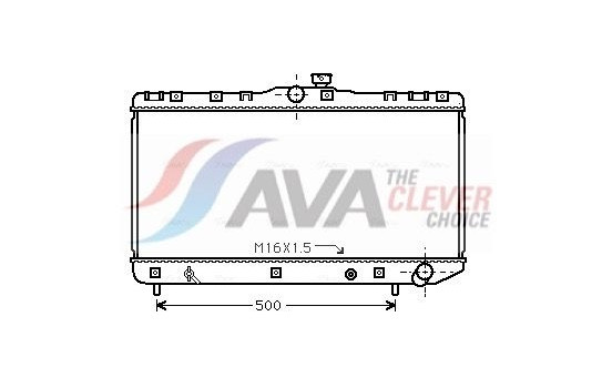 Radiator, engine cooling TO2181 Ava Quality Cooling