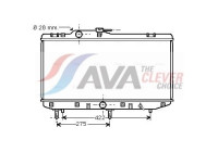 Radiator, engine cooling TO2208 Ava Quality Cooling