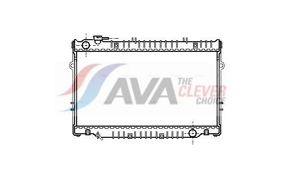 Radiator, engine cooling TO2221 Ava Quality Cooling