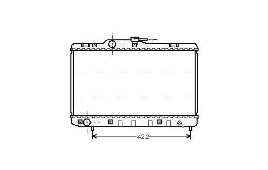 Radiator, engine cooling TO2227 Ava Quality Cooling