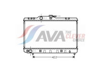 Radiator, engine cooling TO2227 Ava Quality Cooling