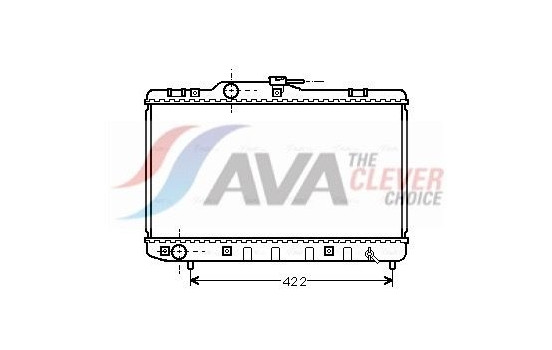 Radiator, engine cooling TO2227 Ava Quality Cooling