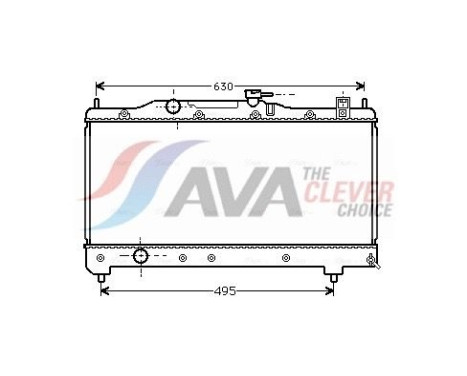 Radiator, engine cooling TO2237 Ava Quality Cooling