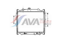 Radiator, engine cooling TO2249 Ava Quality Cooling
