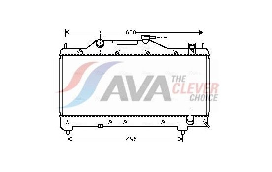 Radiator, engine cooling TO2283 Ava Quality Cooling