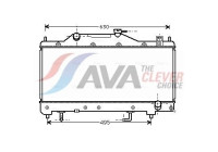Radiator, engine cooling TO2284 Ava Quality Cooling